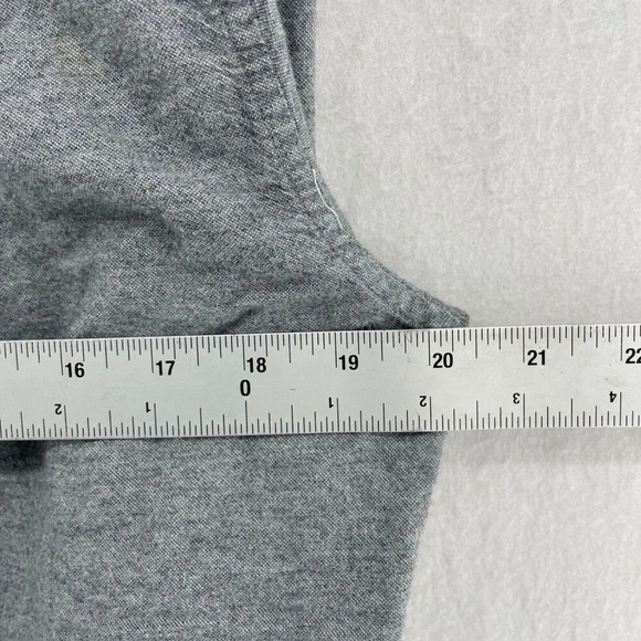 American Eagle Shirt Mens Sz S Gray Soft Flannel Button Down Classic Long Sleeve - Picture 3 of 10